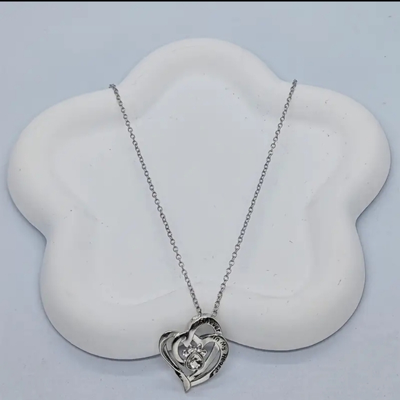 Forever In My Heart Double Heart Necklace - Picture 3 of 4